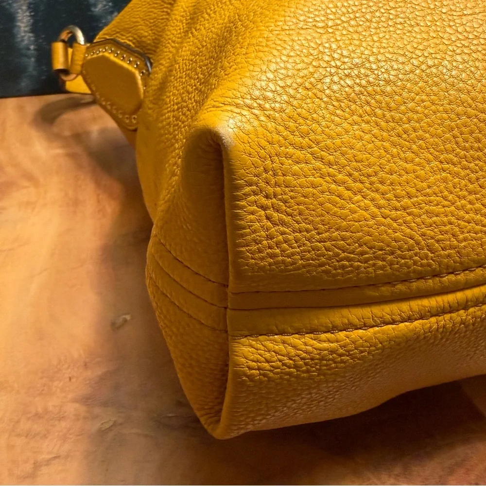 NWOT Michael Kors Boho Brooklyn Large Leather Shoulder Bag Shade Marigold/Cider - Picture 9 of 14